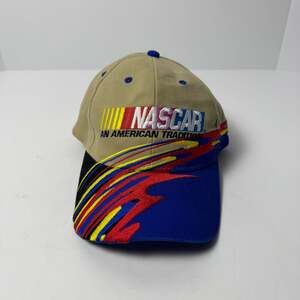 Vintage 90s NASCAR An American Tradition Colorblock Racing Snapback Hat